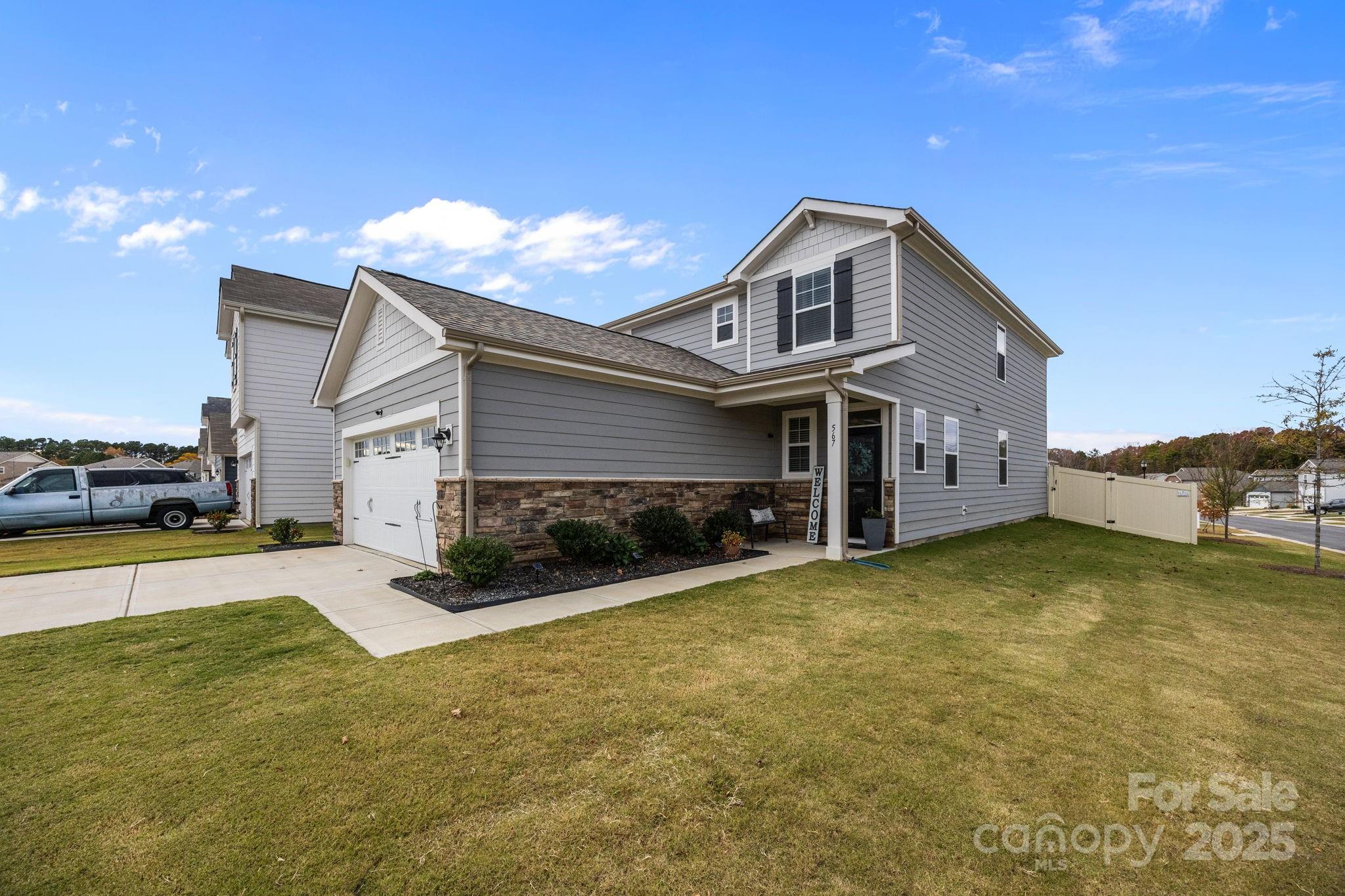 567 Sitka Drive York, SC 29745 - Photo 39 of 40 a view of a house with a big yard