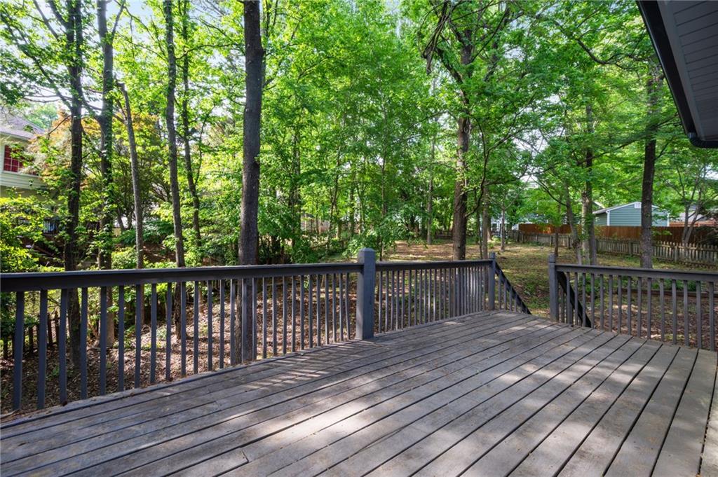 5017 Sandyhook Court Northwest Acworth, GA 30102 - Photo 43 of 43 a view of balcony with wooden floor and outdoor seating