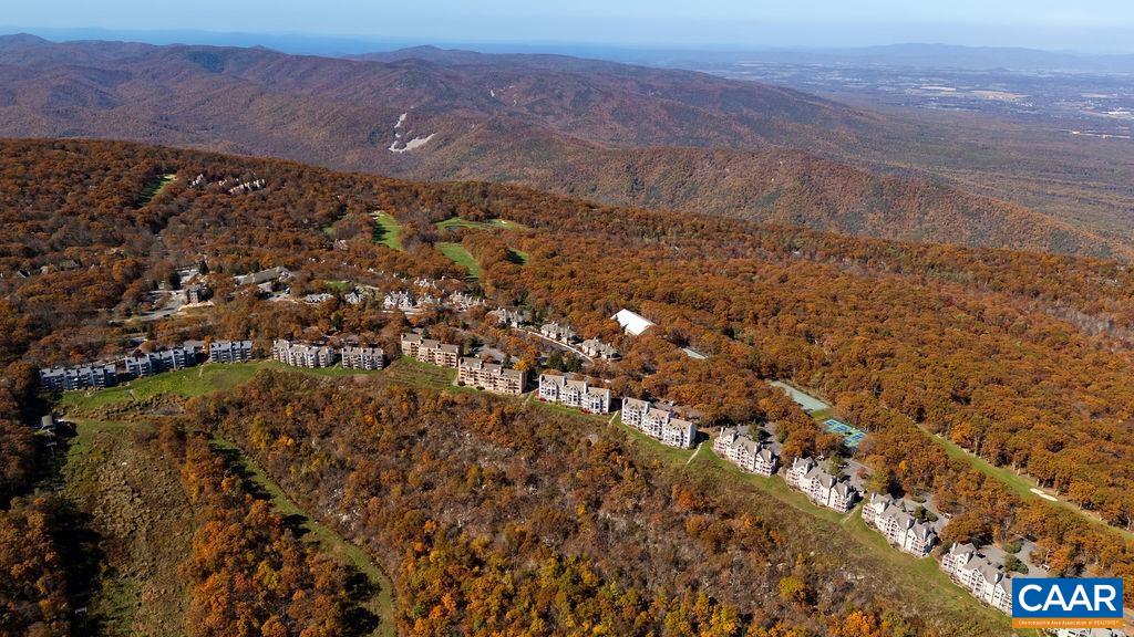 1469 The Ledges Roseland, VA 22967 - Photo 26 of 35 an aerial view of house with yard and mountain in the background