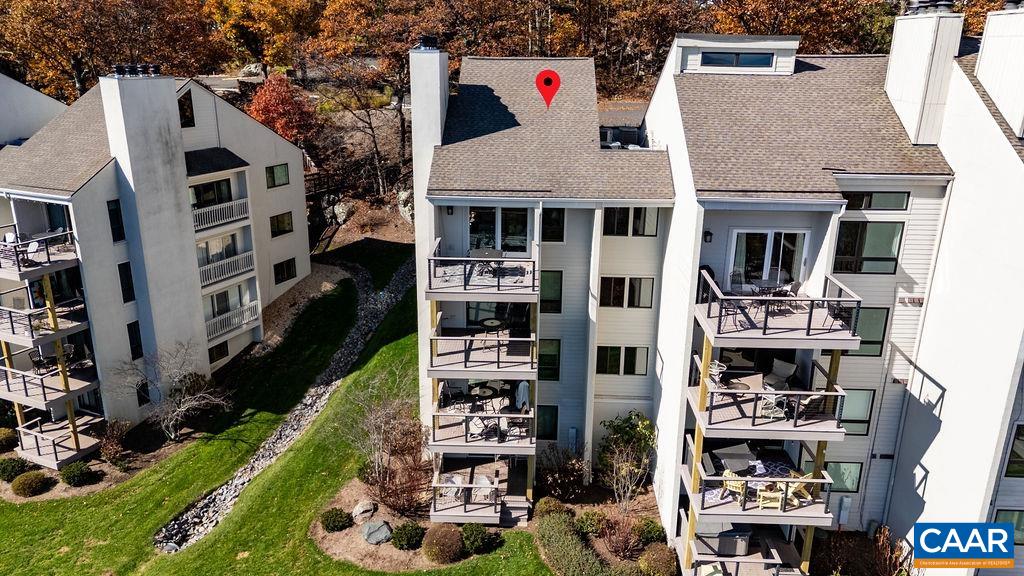 1469 The Ledges Roseland, VA 22967 - Photo 31 of 35 a aerial view of multi story residential apartment building with yard
