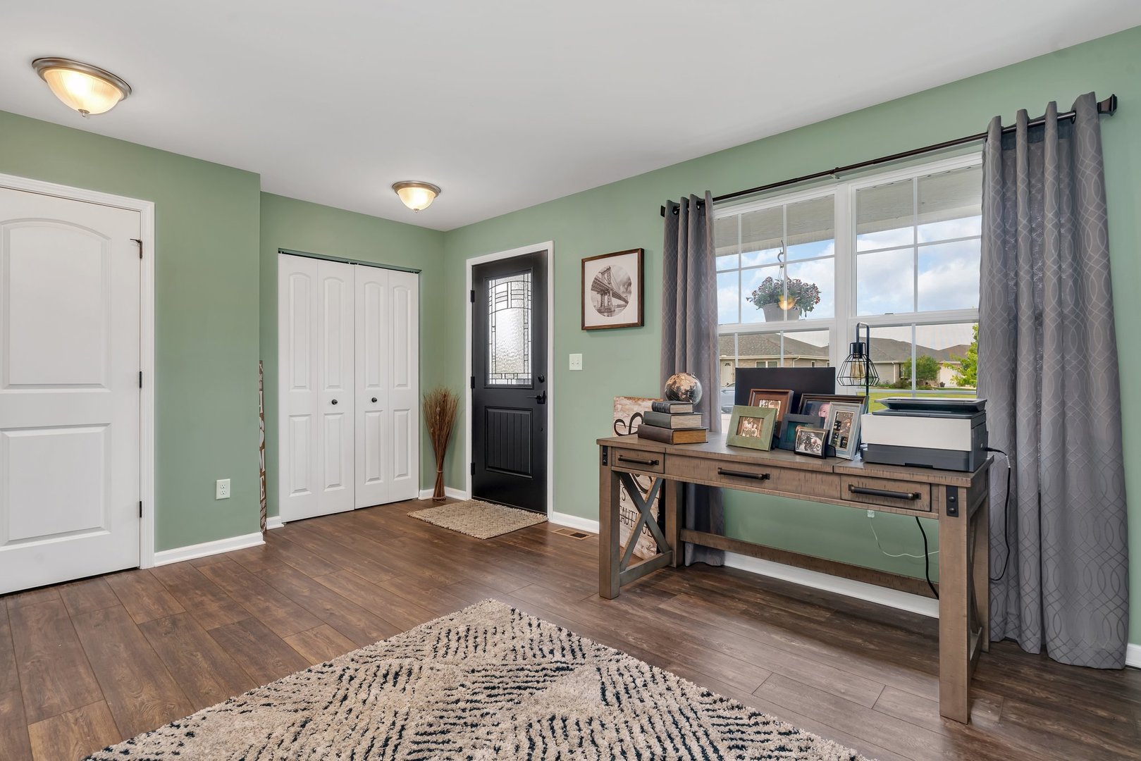 1901 Locust Road Morris, IL 60450 - Photo 13 of 30 a view of a workspace with furniture and a window