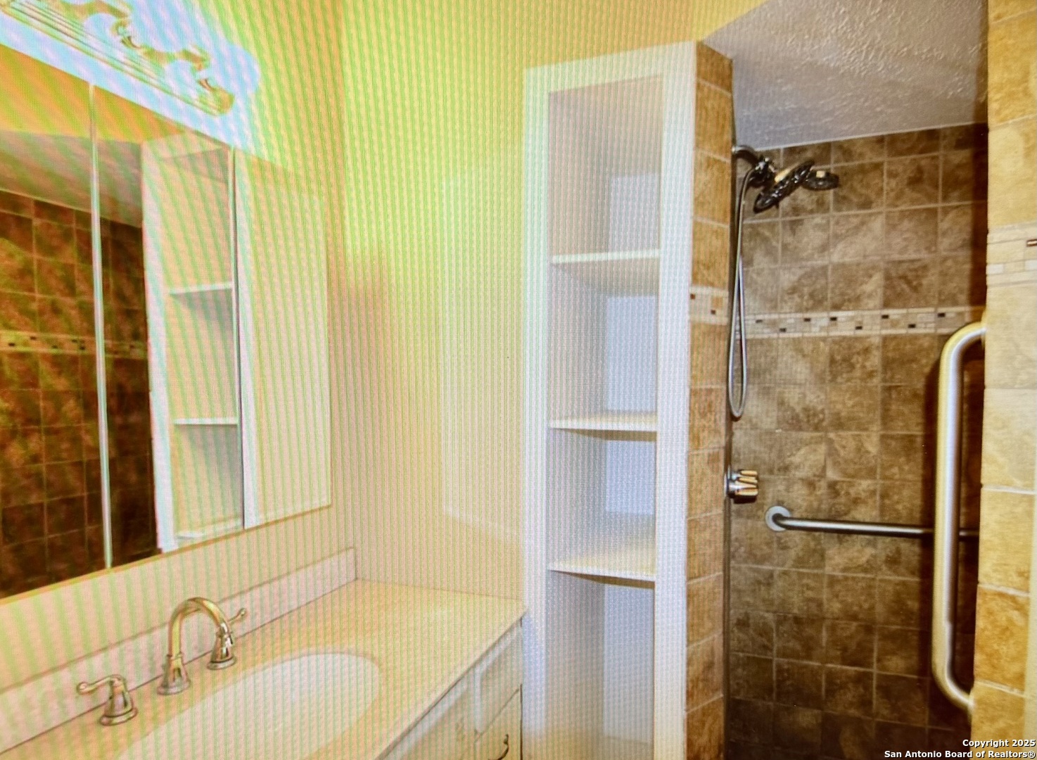 315 Mockingbird Lane Devine, TX 78016 - Photo 8 of 13 a bathroom with a granite countertop shower and a sink