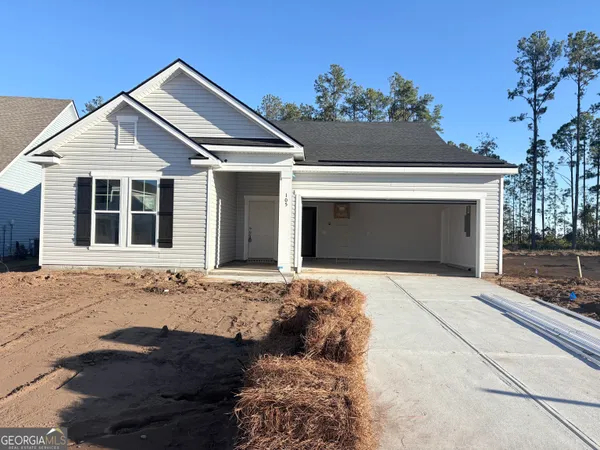 a front view of a house