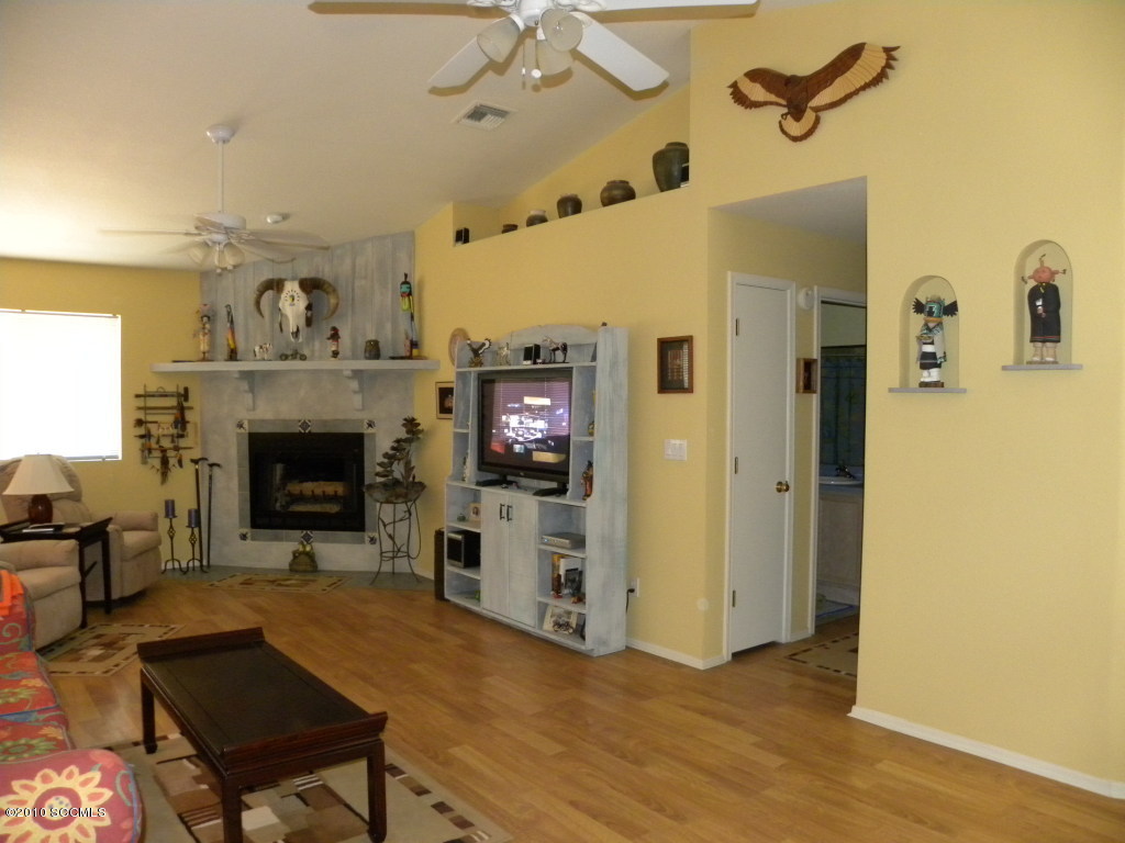 1505 Diablo Court Rio Rico, AZ 85648 - Photo 2 of 7 a view of a livingroom with furniture a fireplace and wooden floor