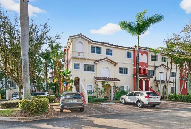 a car parked in front of a building