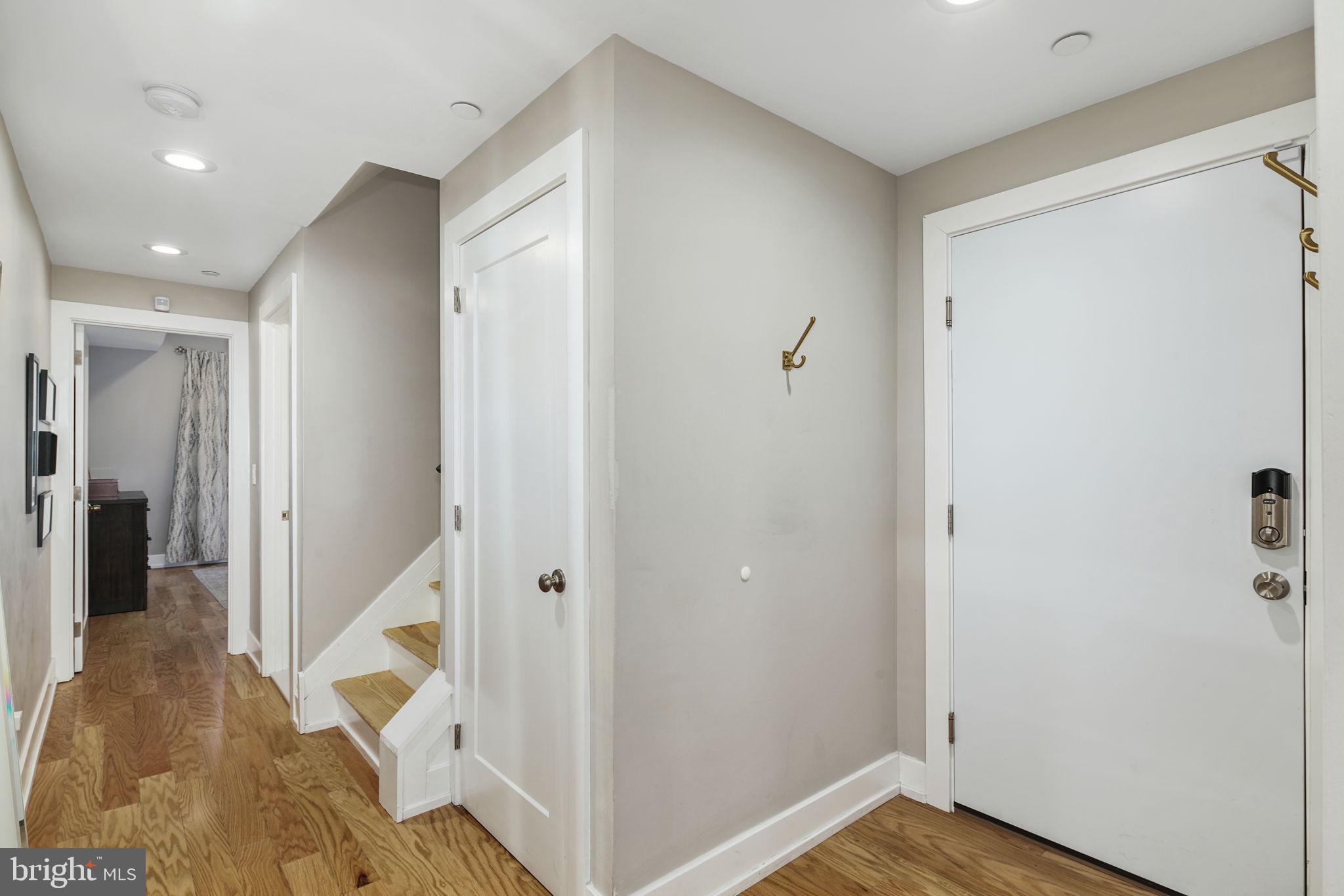 2711 West Jefferson Street, Unit 2 Philadelphia, PA 19121 - Photo 16 of 27 a view of a hallway with wooden floor and entryway