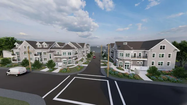 a view of a city from a balcony