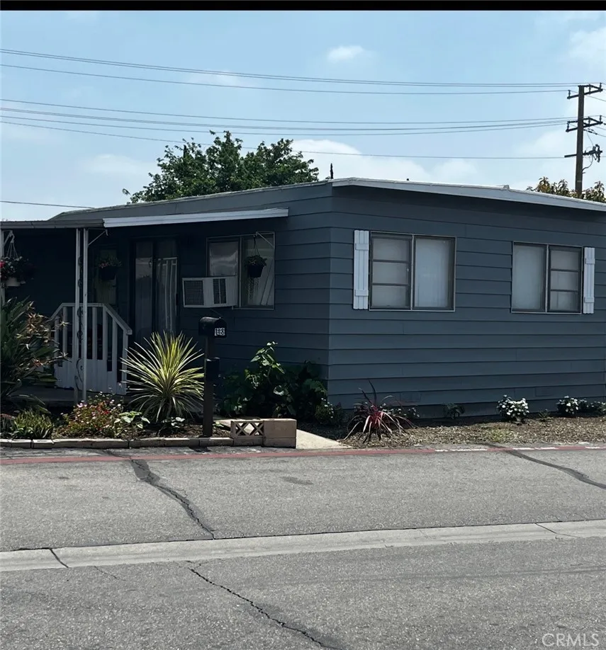 a front view of a house