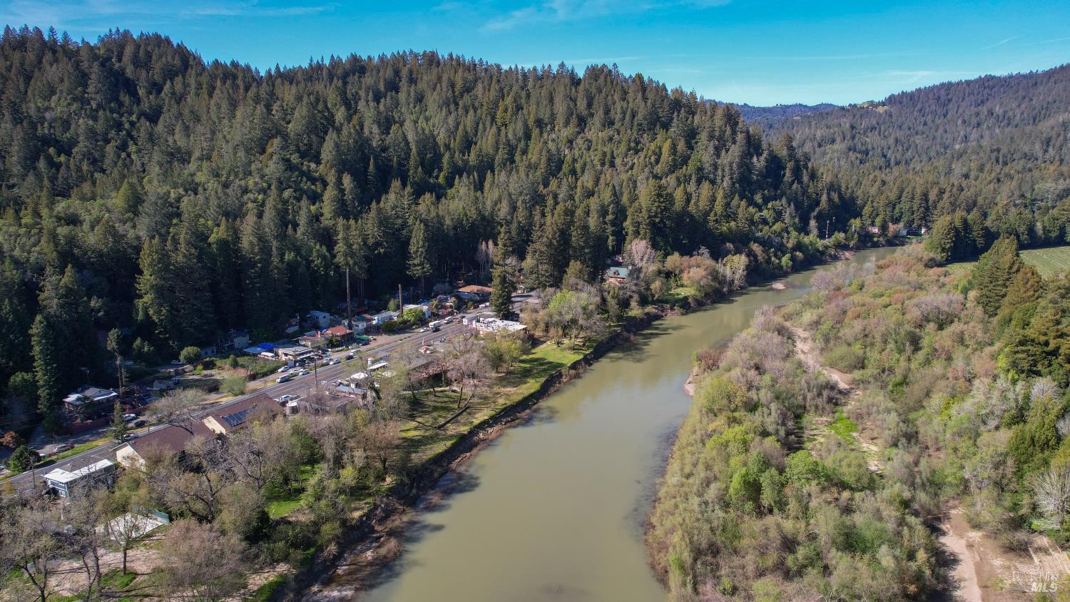 15246 Rio Nido Road Guerneville, CA 95446 - Photo 23 of 24 a view of lake background with mountain in background