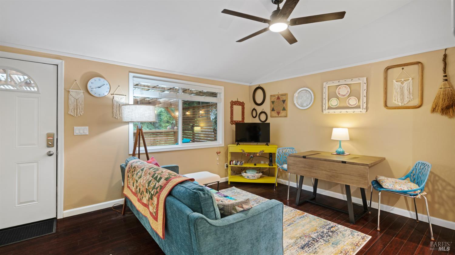 15246 Rio Nido Road Guerneville, CA 95446 - Photo 4 of 24 a living room with furniture and wooden floor