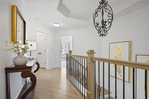 an empty room with a natural light