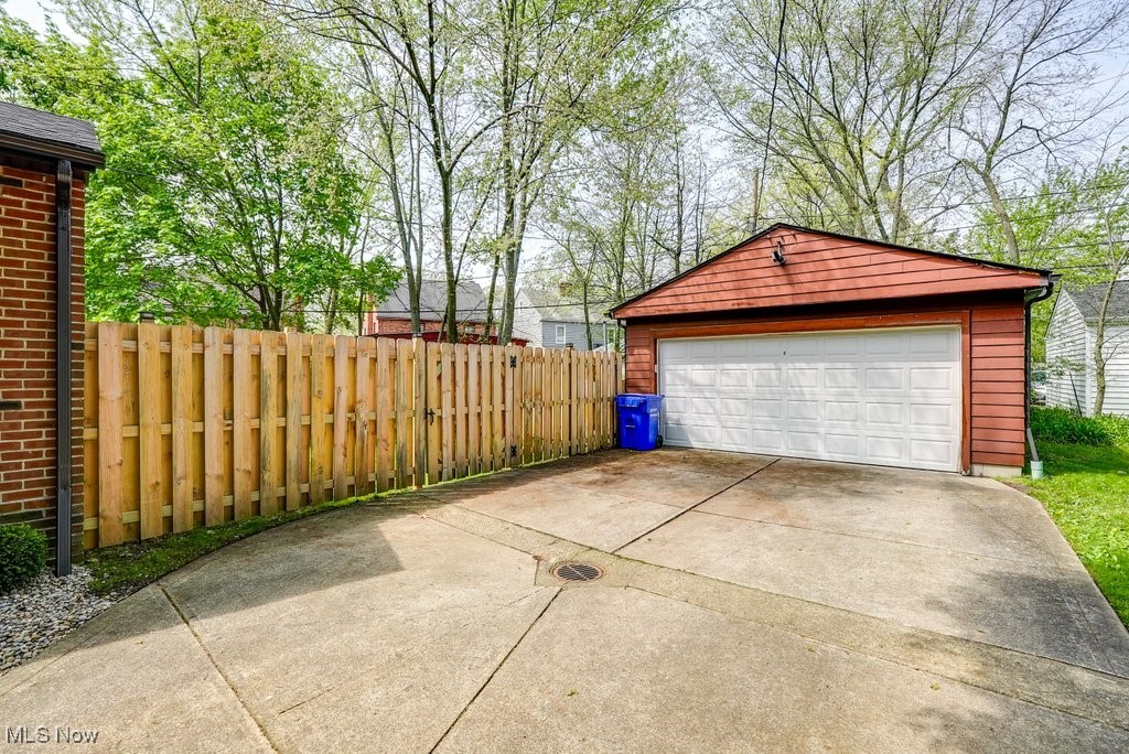 2340 Canterbury Road University Heights, OH 44118 - Photo 27 of 29 Detached garage featuring fence & new garage door