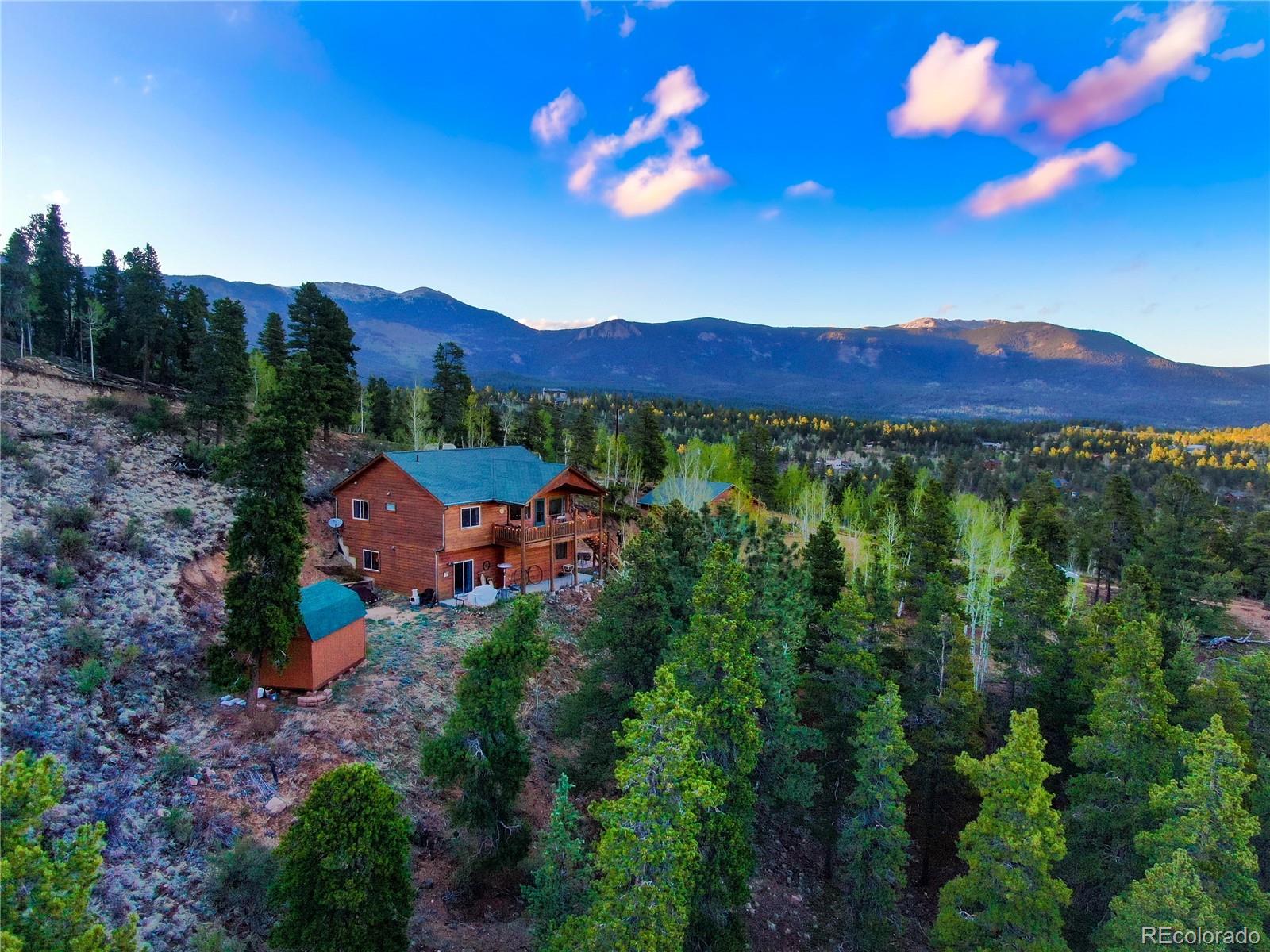 7120 County Road 43 Bailey, CO 80421 - Photo 1 of 37 a view of a house with a garden