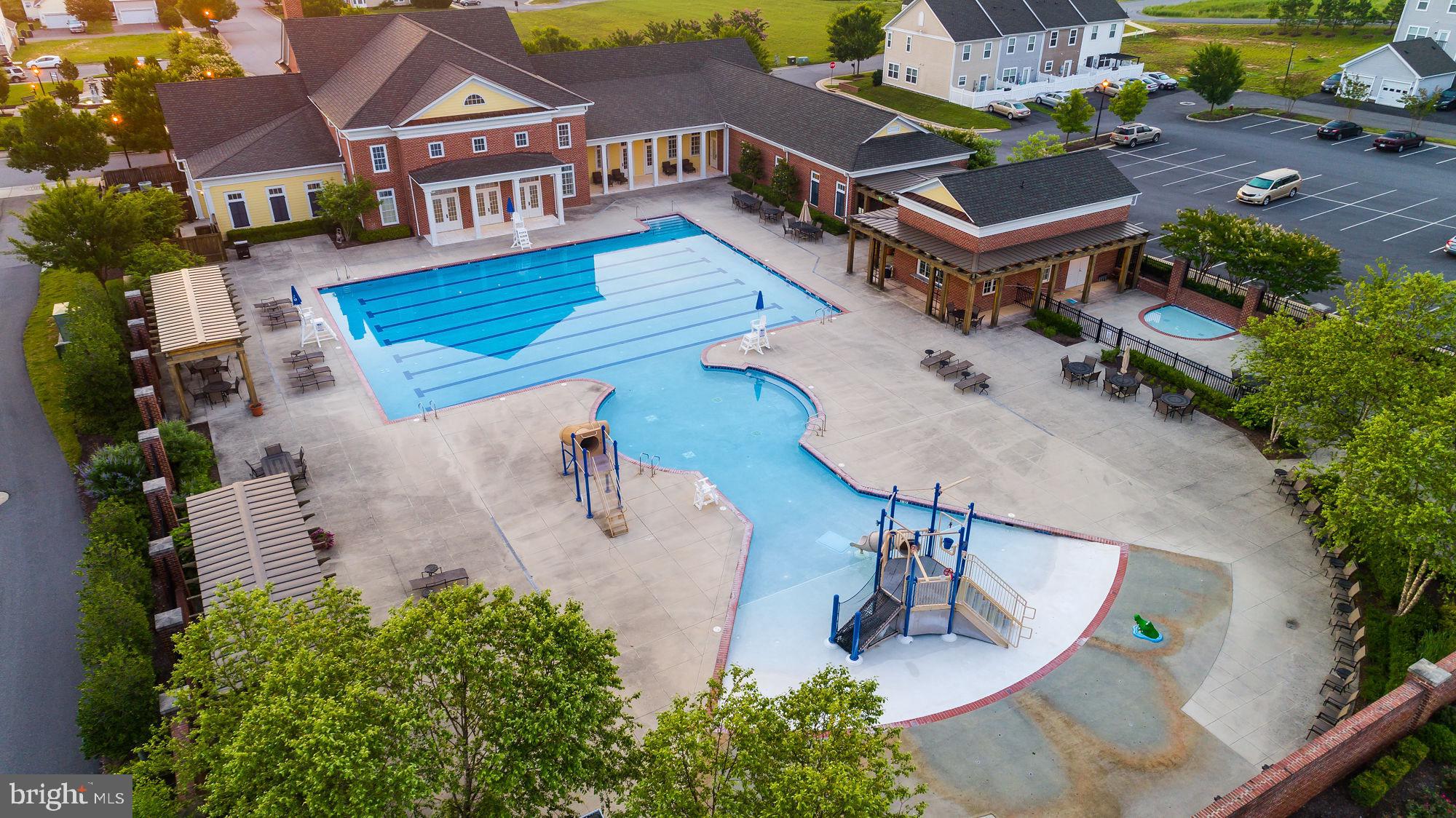 17189 Library Boulevard Ruther Glen, VA 22546 - Photo 44 of 48 Aerial of Community Pool and Clubhouse