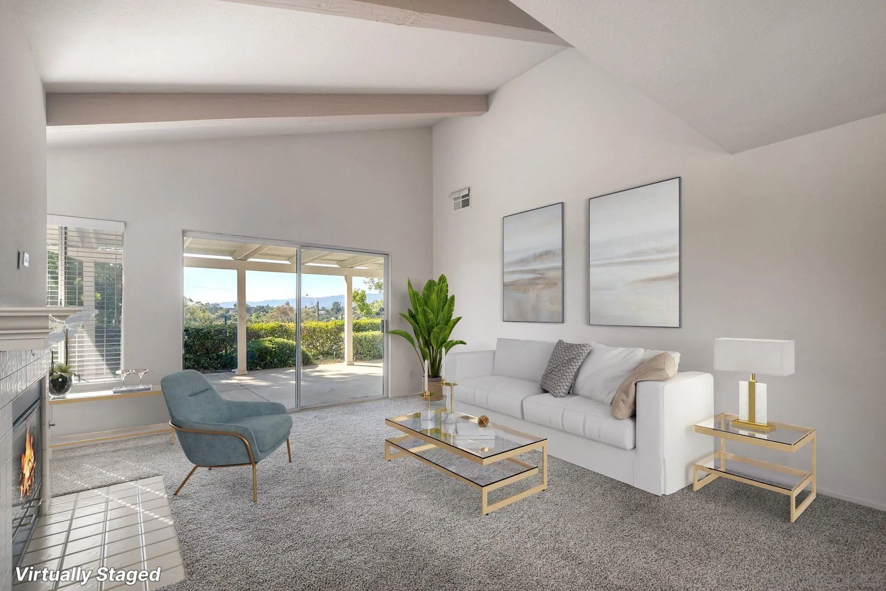 1089 Ridge Heights Drive Fallbrook, CA 92028 - Photo 12 of 42 a living room with furniture potted plant and a large window
