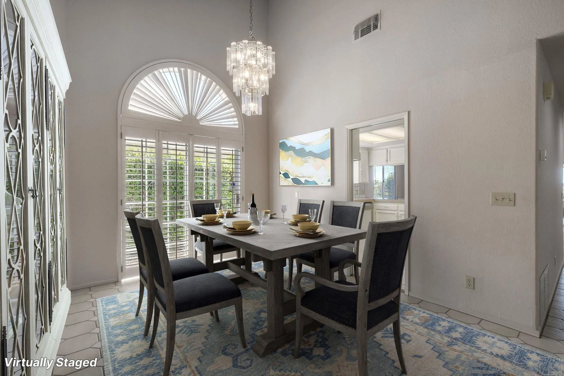 1089 Ridge Heights Drive Fallbrook, CA 92028 - Photo 5 of 42 a view of a dining room with furniture a chandelier and wooden floor
