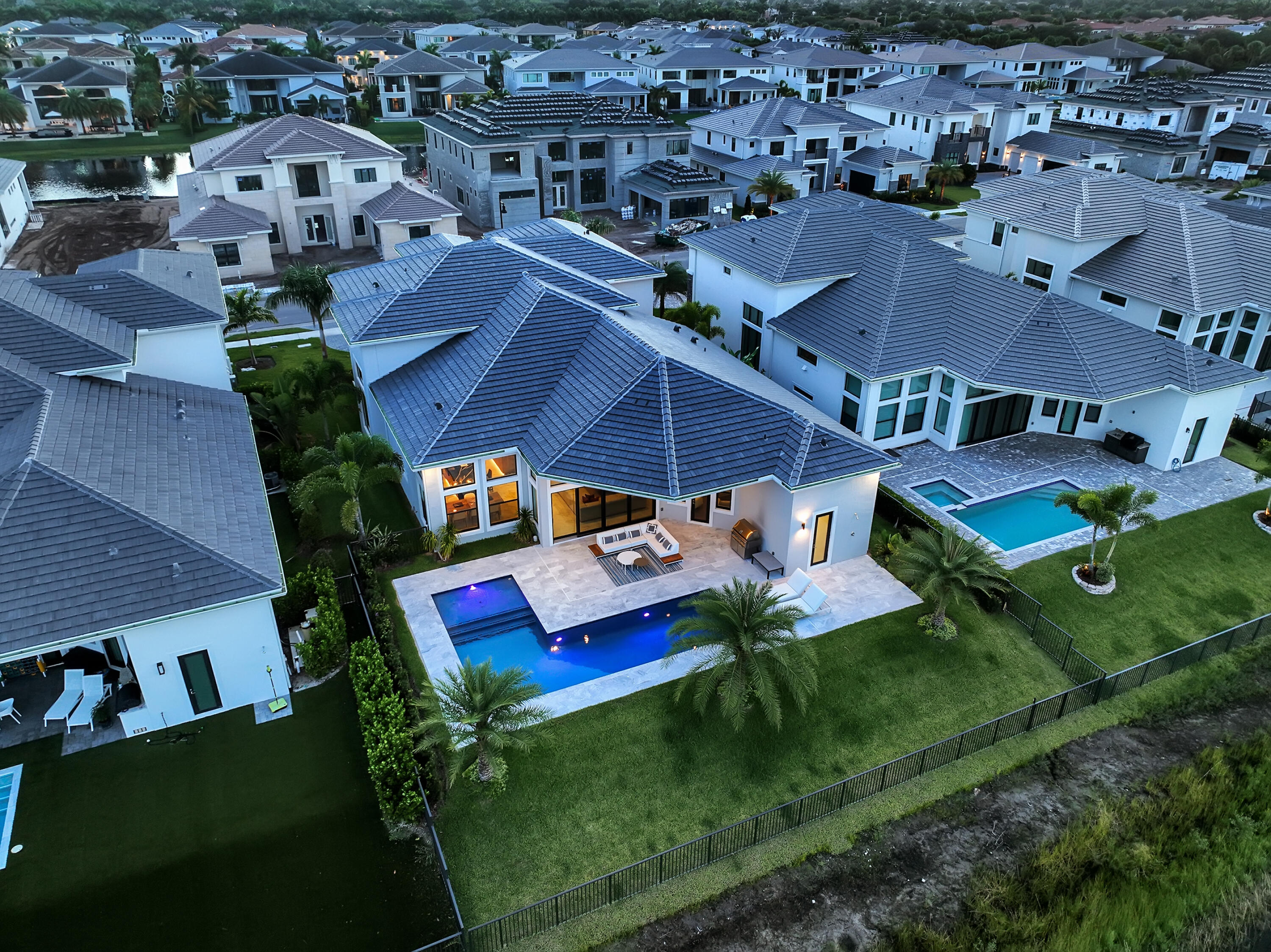 7369 Northwest 26th Way Boca Raton, FL 33496 - Photo 4 of 50 Aerial Nightshot