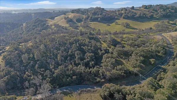 a view of lake and mountain
