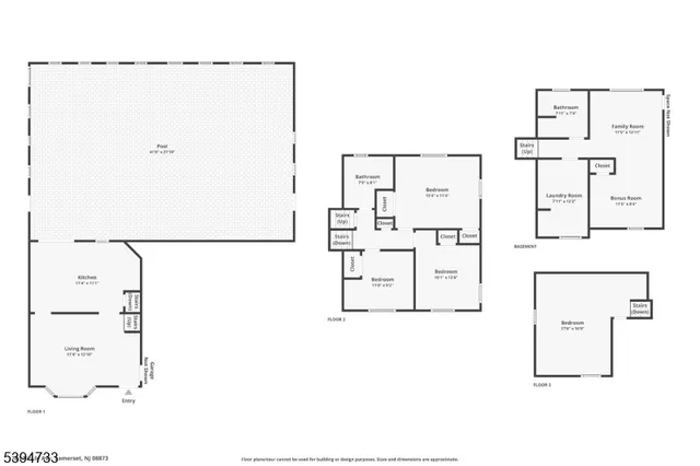 a view of yard with swimming pool and green space