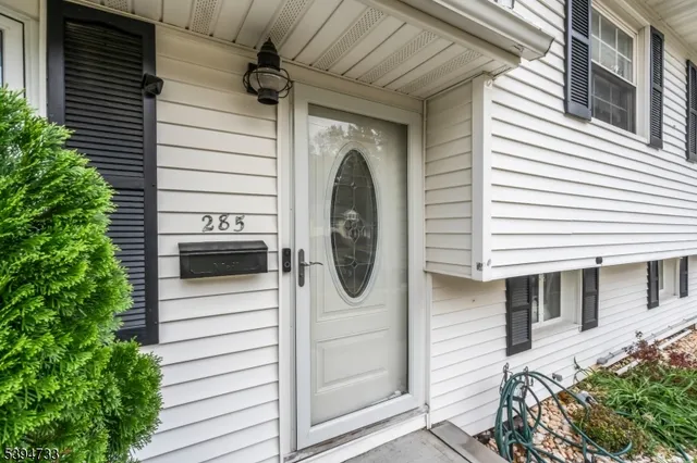 a view of a door of the house