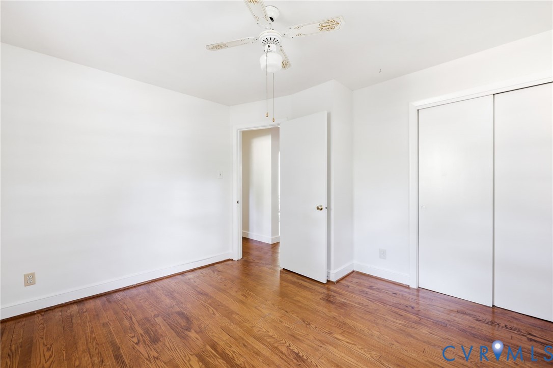 3400 Warner Road Richmond, VA 23225 - Photo 20 of 33 Hardwood flooring, ceiling fan, white walls, white