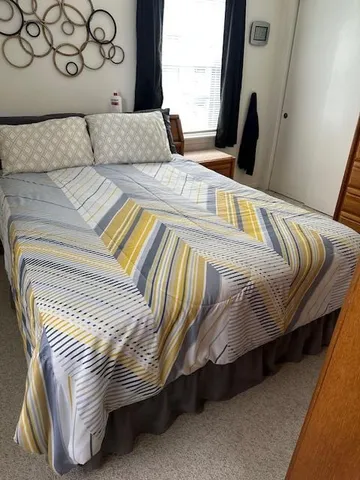 a brick house with a yard