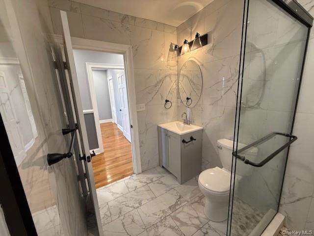 1 South Hamilton Street, Unit 3 Poughkeepsie, NY 12601 - Photo 17 of 17 a bathroom with a toilet sink and shower