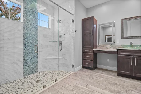 a view of a house with a swimming pool