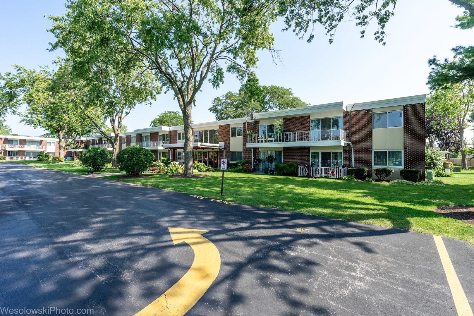 127 North Wolf Road, Unit 59A Wheeling, IL 60090 - Photo 13 of 17 a view of a house with a yard and tree s