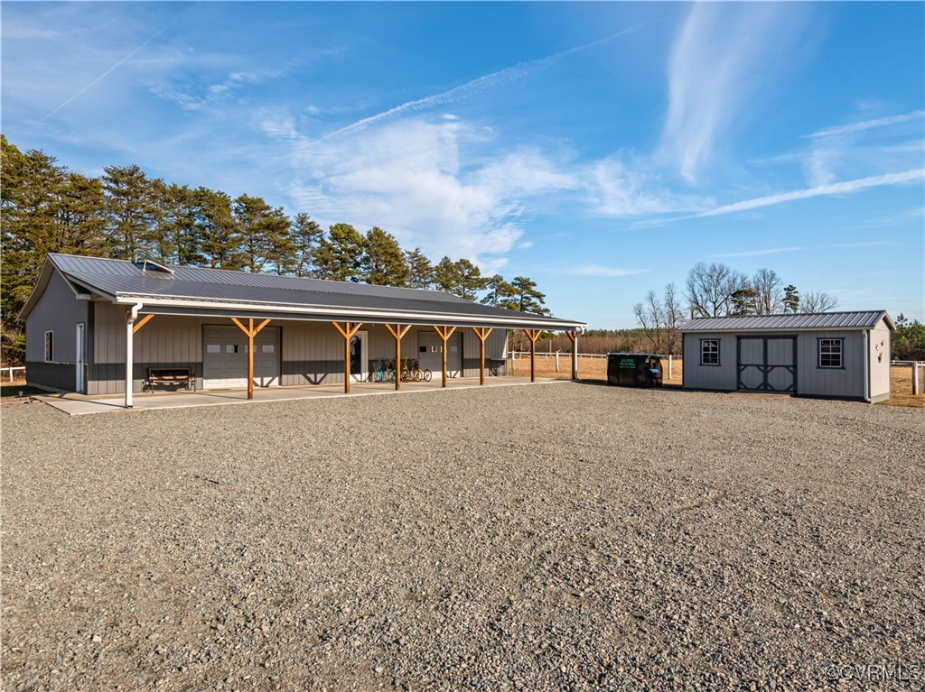 1211 Hunting Creek Road Nathalie, VA 24577 - Photo 36 of 50 View of main detached garage/shop in front of prim