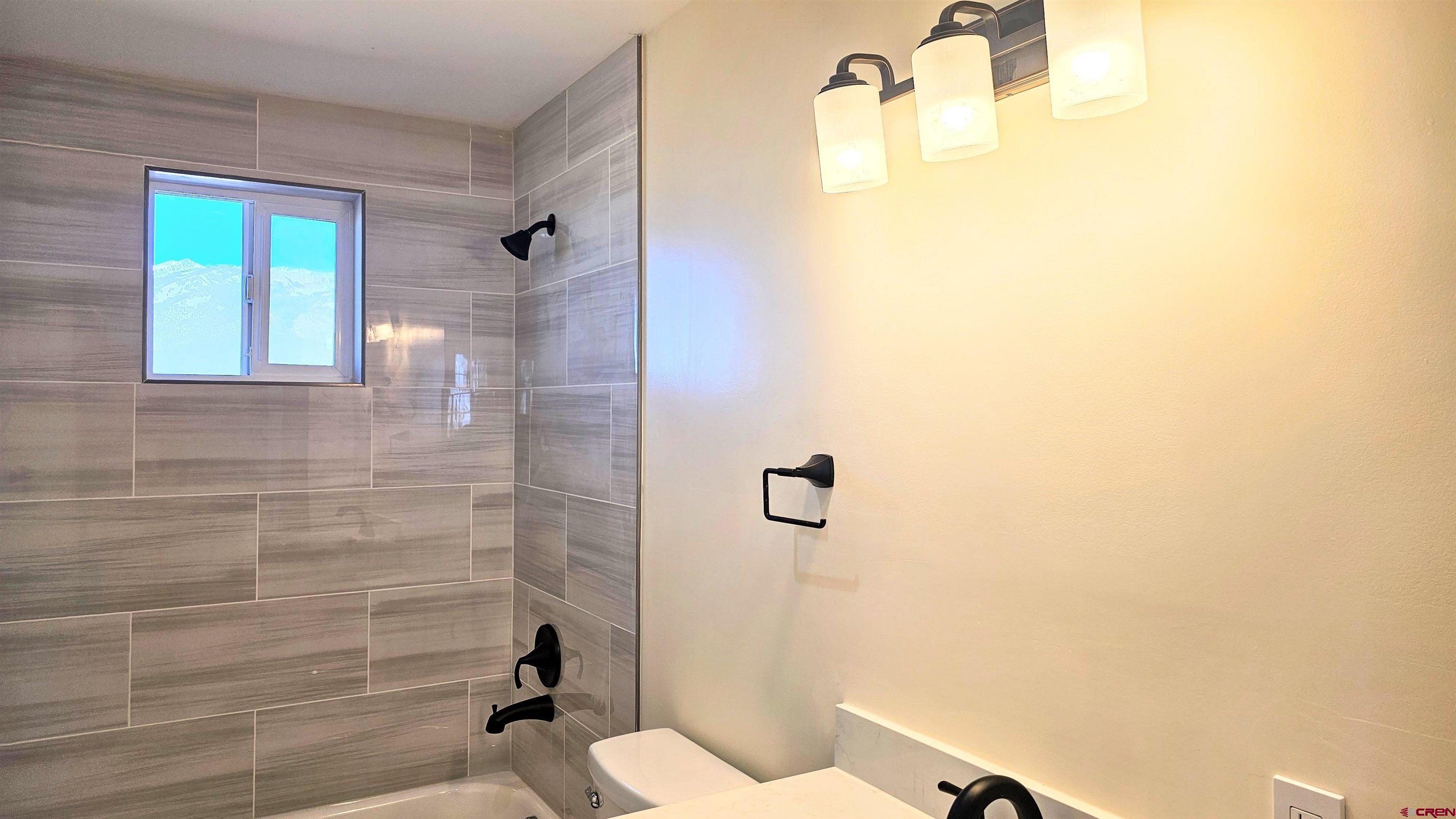 10547 Palm Road Blanca, CO 81123 - Photo 24 of 32 a bathroom with a sink a toilet and shower