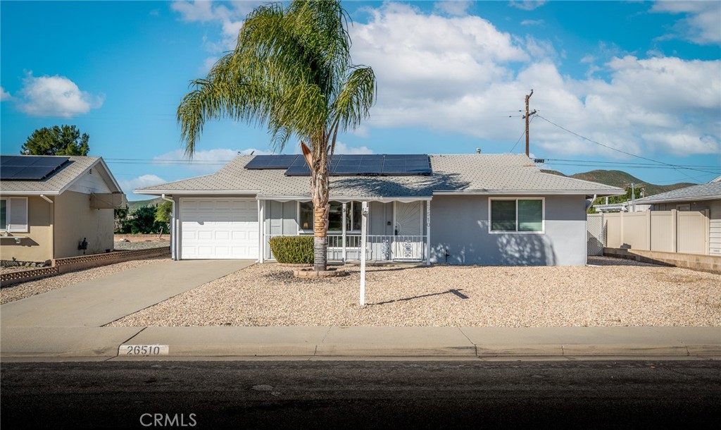 26510 Ridgemoor Road Menifee, CA 92586 - Photo 1 of 1 a front view of a house with a porch