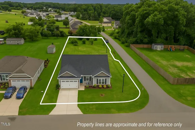 an aerial view of a tennis ground