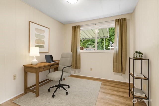 11330 East Riverside Drive, Unit 7 Bothell, WA 98011 - Photo 17 of 32 a view of a workspace with furniture and a window