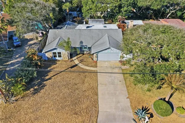 a view of a house with a park
