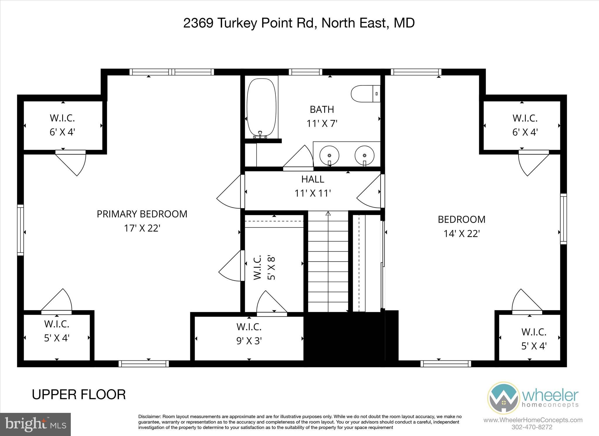2369 Turkey Point Road North East, MD 21901 - Photo 45 of 46 Upper Floor Plan