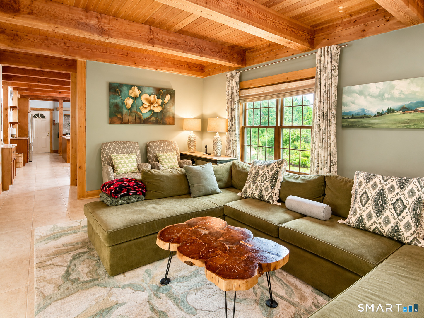 44 Pine Road Colebrook, CT 06021 - Photo 10 of 40 a living room with furniture and a large window