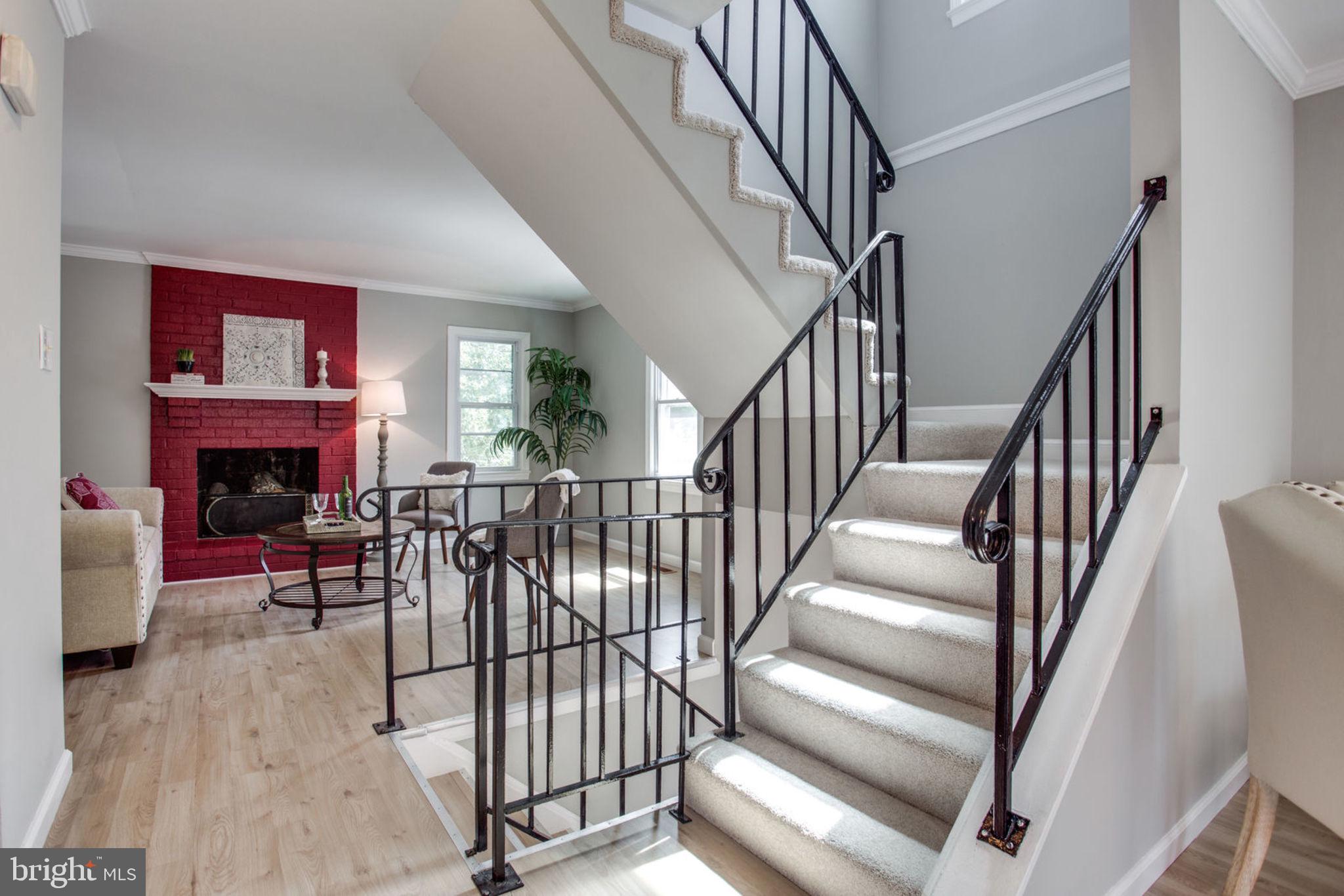 1615 Colonial Way Frederick, MD 21702 - Photo 14 of 42 Stairs to Upper Level with New Carpet
