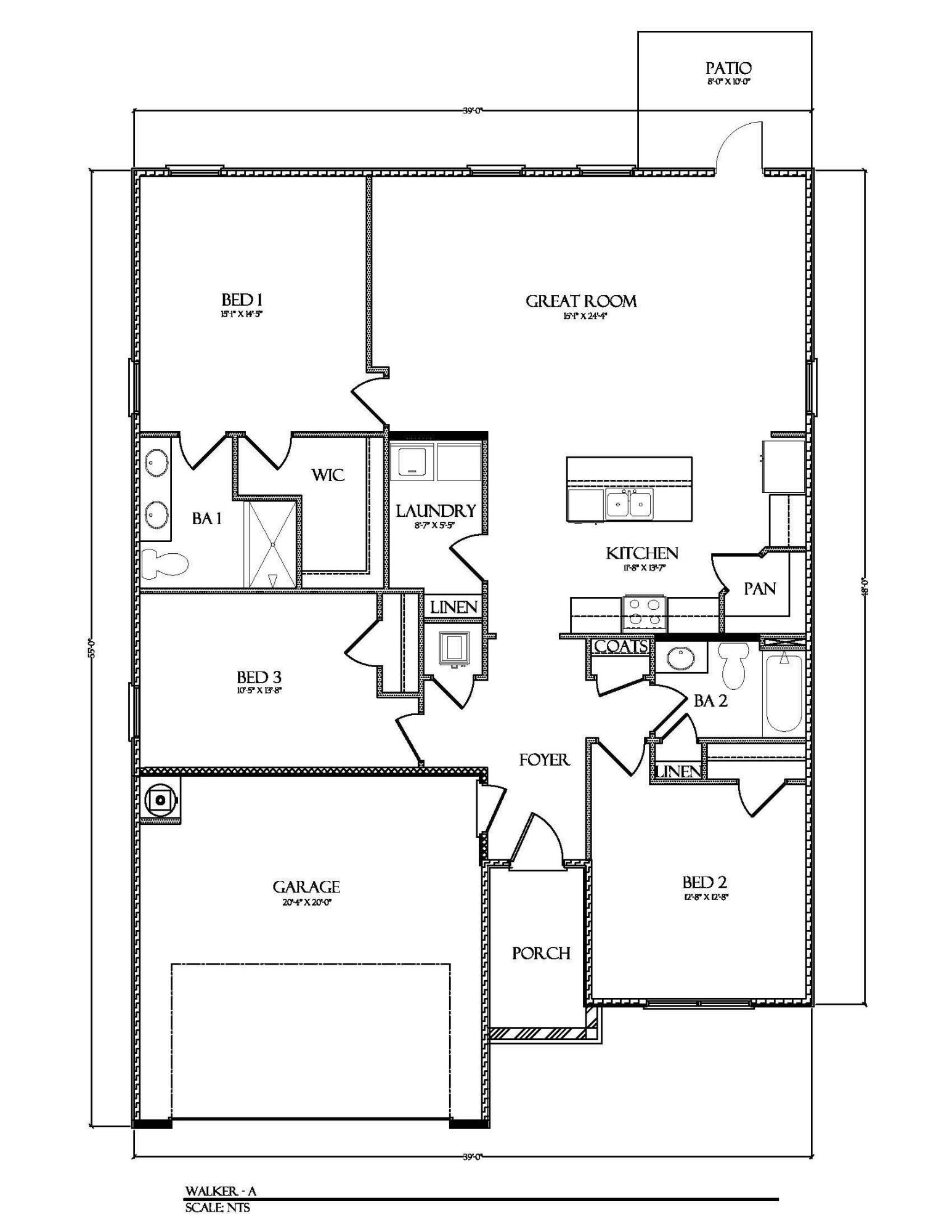 21 Foxtrail Run Freeport, FL 32439 - Photo 21 of 21 Walker_A_Marketing_Floorplan