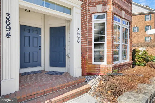 a front view of a house