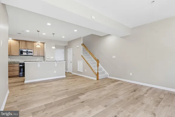 a view of a kitchen with a sink
