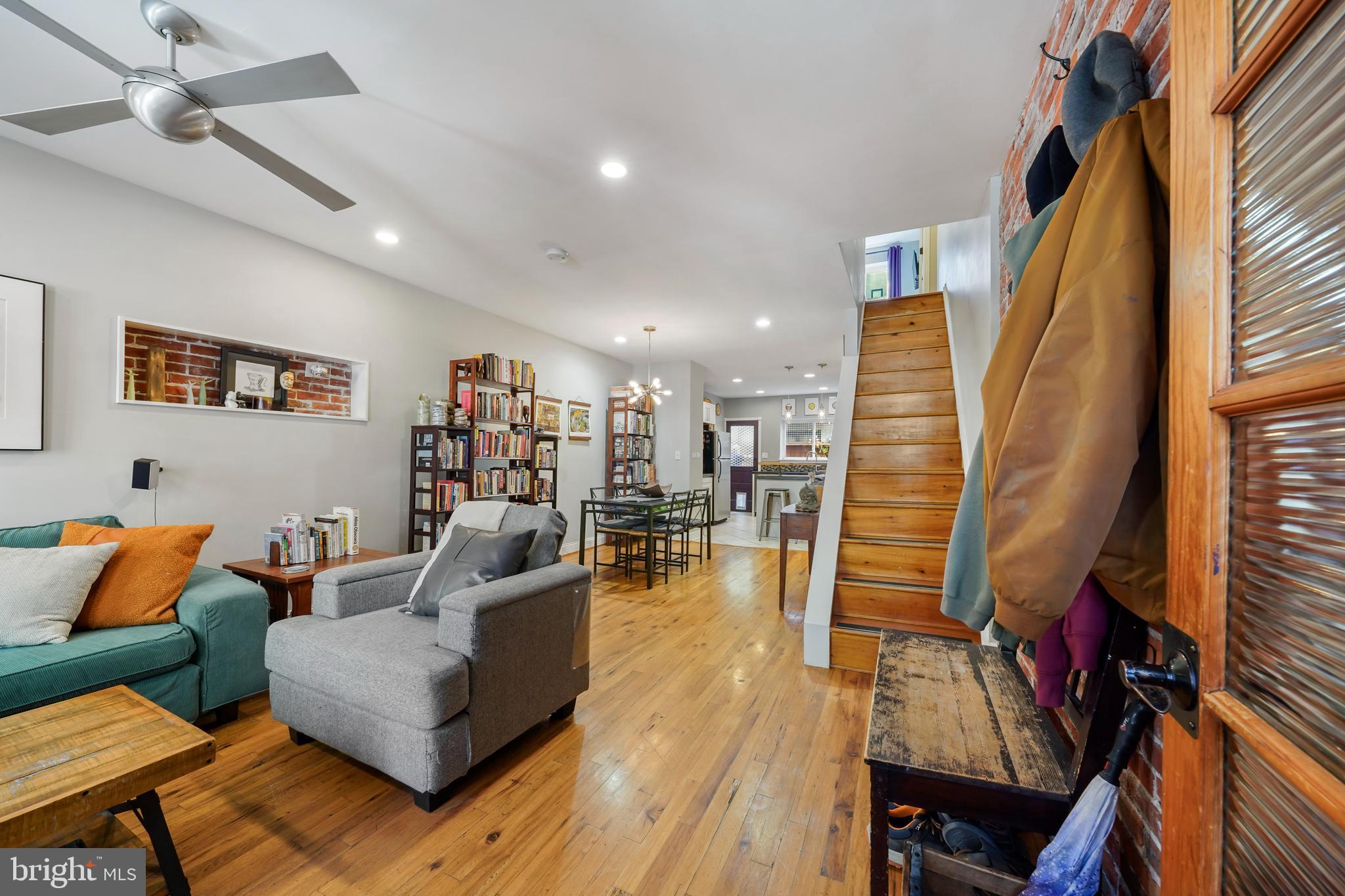 1318 South Alder Street Philadelphia, PA 19147 - Photo 11 of 39 a living room with furniture and a wooden floor