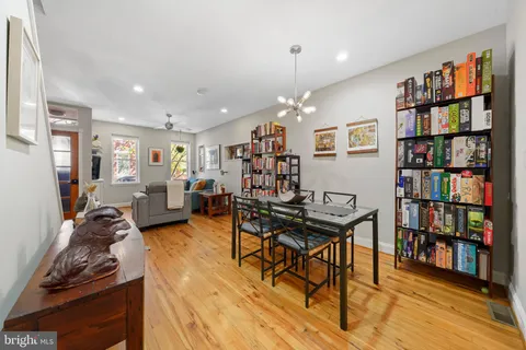 a view of a workspace with furniture and toys