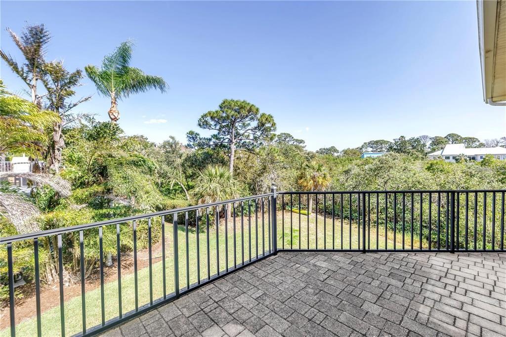 2101 North Pointe Alexis Drive, Unit 1 Tarpon Springs, FL 34689 - Photo 35 of 63 a view of a balcony with a plant