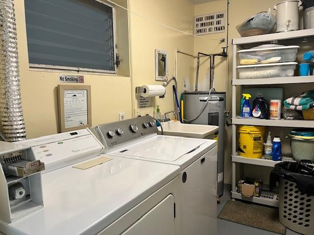1201 North Riverside Drive, Unit 12B Pompano Beach, FL 33062 - Photo 19 of 63 a utility room with dryer and washer