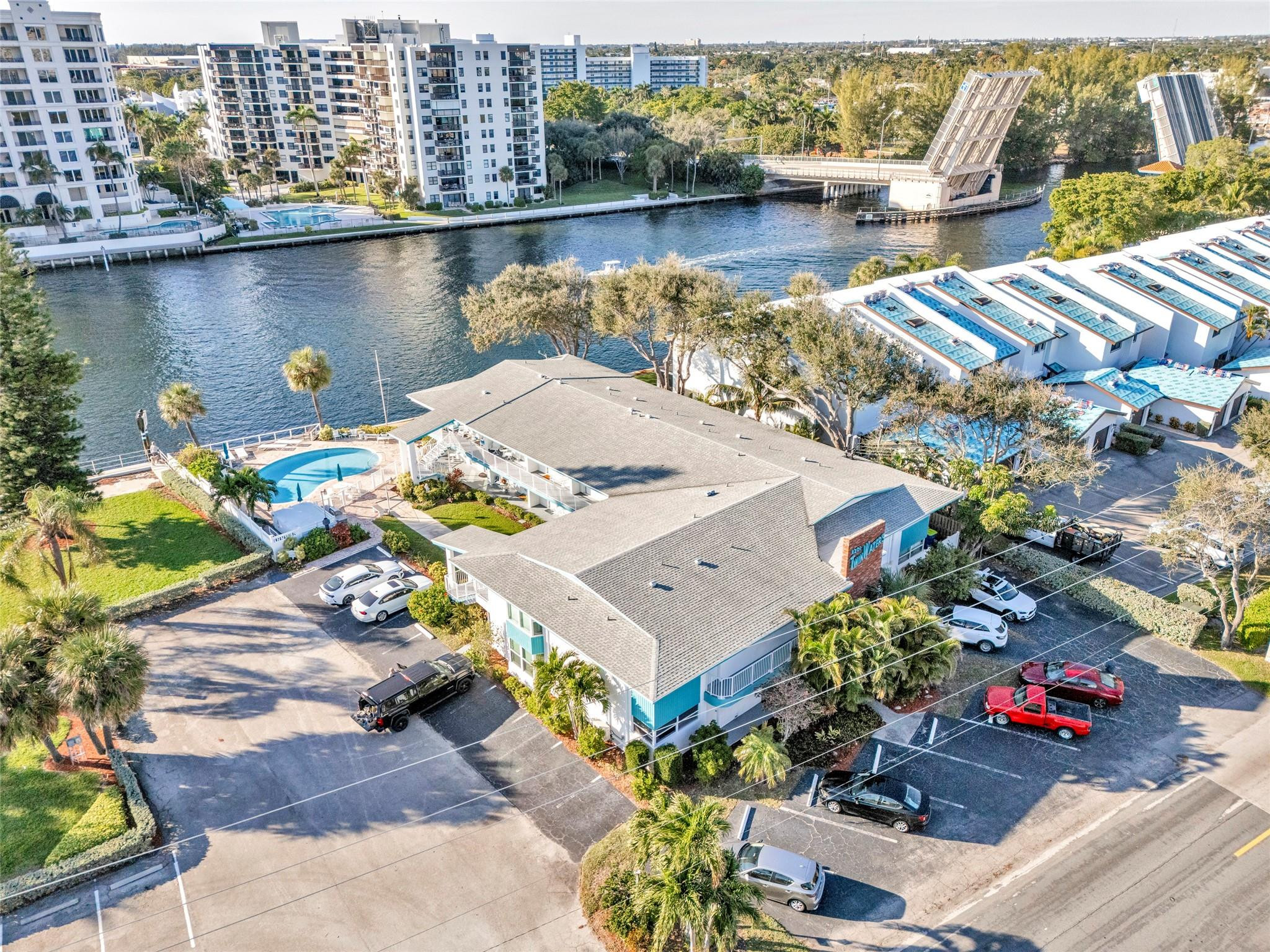 1201 North Riverside Drive, Unit 12B Pompano Beach, FL 33062 - Photo 31 of 63 an aerial view of a house with outdoor space