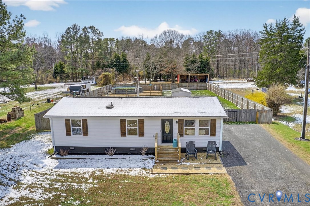 8427 Pamunkey Road Spotsylvania, VA 22551 - Photo 44 of 50 a aerial view of a house with swimming pool and sitting area