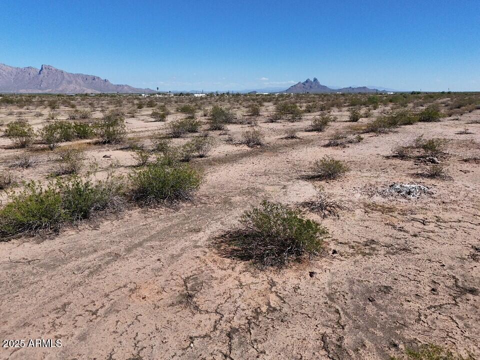 0 West Harmon Road Eloy, AZ 85131 - Photo 20 of 34 a view of a dry yard with mountains in the background