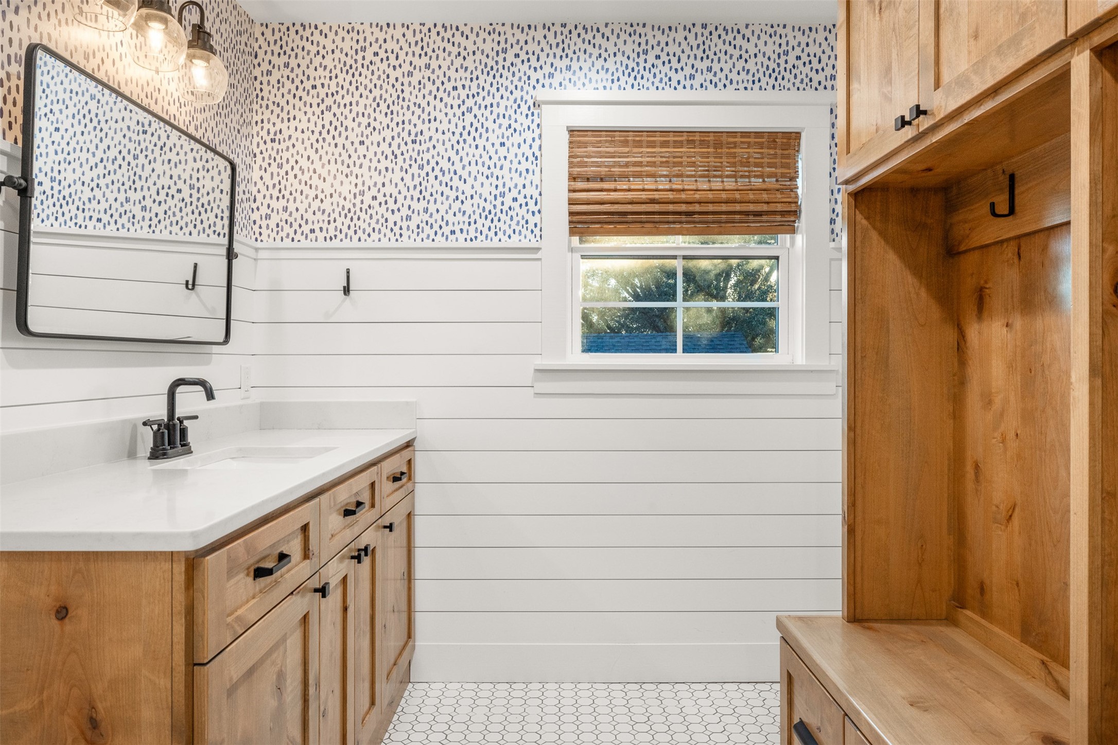 351 Pleasant Hill School Road Brenham, TX 77833 - Photo 24 of 46 a bathroom with a sink and a mirror