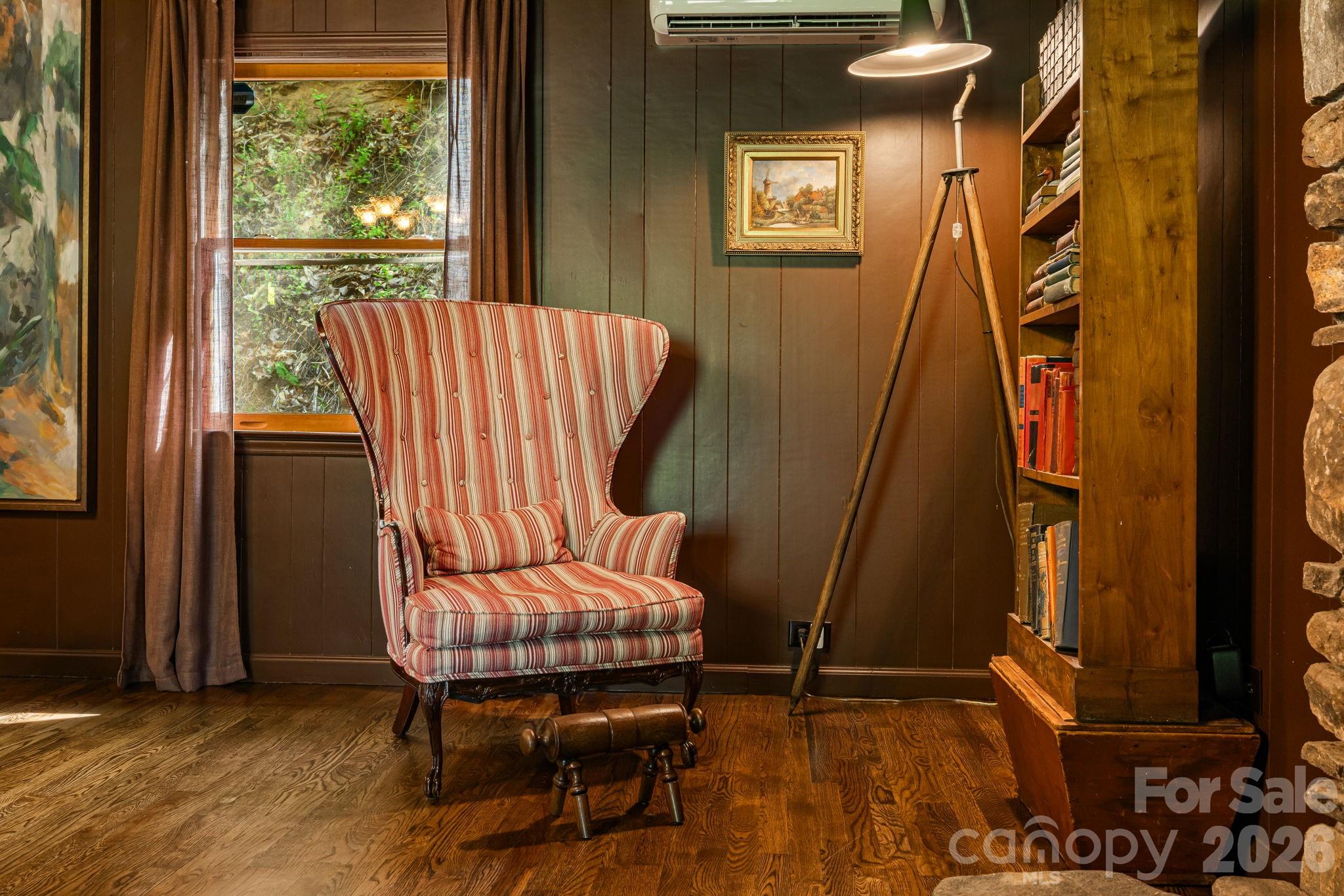 155 Spivey Mountain Road Asheville, NC 28806 - Photo 20 of 48 a view of a balcony with chair and swing